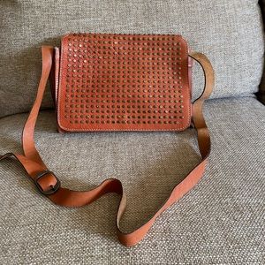 Patricia Nash Studded Leather Crossbody bag Brown - Excellent condition